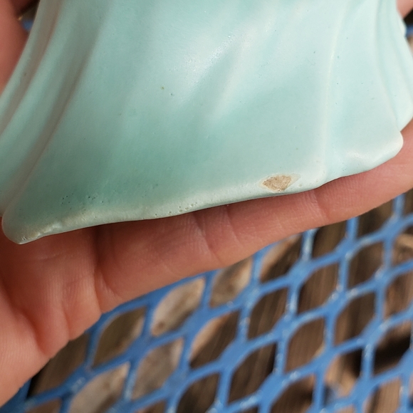 Pottery shell vases, blue, yellow mini - Picture 7 of 9